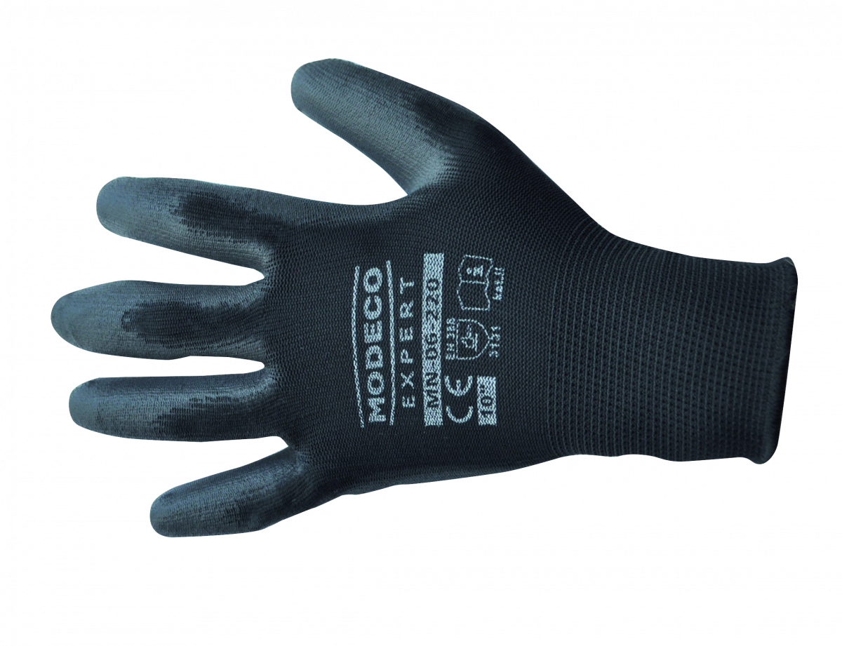 MN-06-220 Polyester latex palm-coated gloves